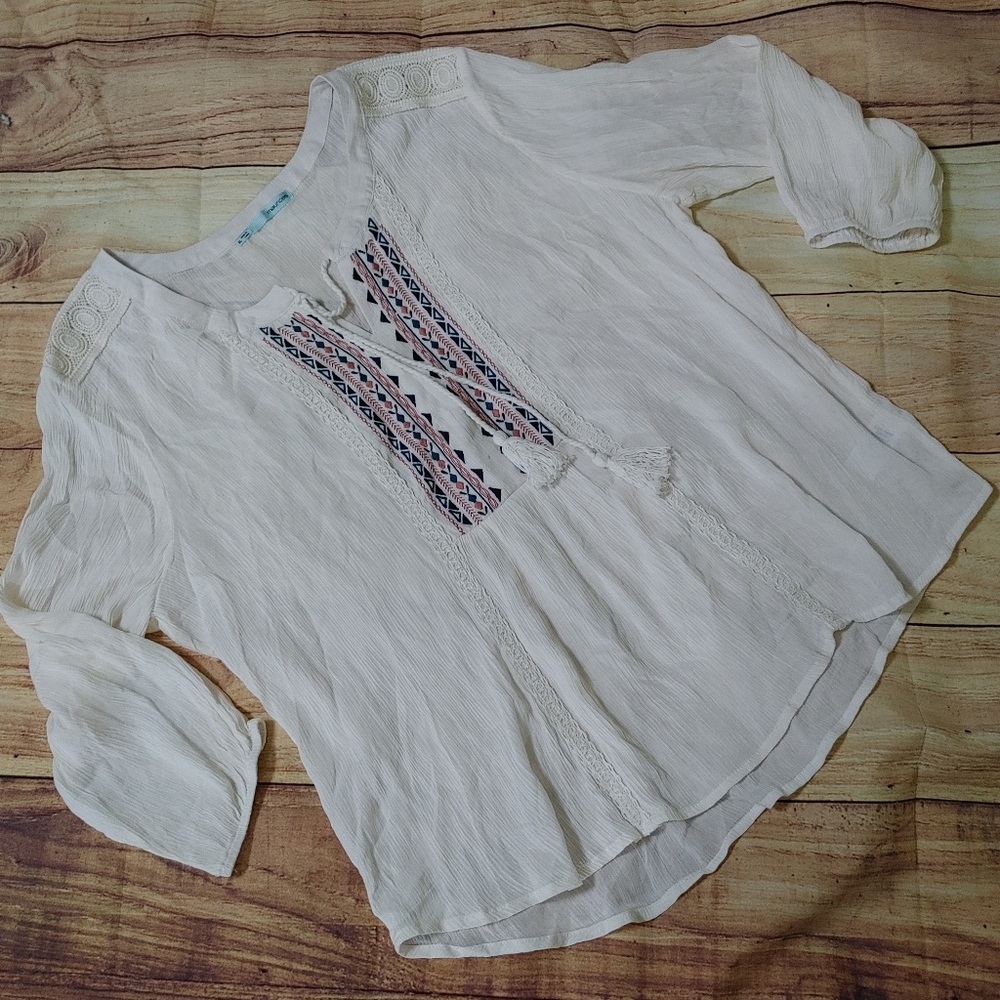Maurices Peasant style Tunic Top Size XL